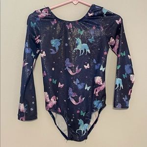 Girls Gymnastics Leotard Unicorns Size 3T